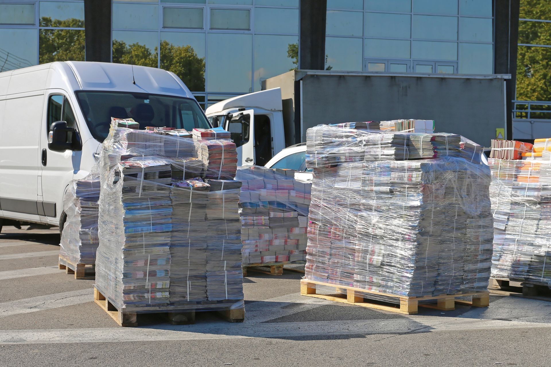 Magazines at Pallets Rady For Shipping